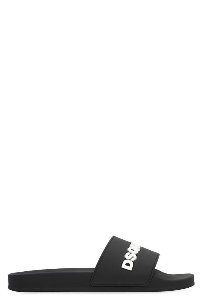 DSQUARED2 DSQUARED2 Logo Detail Rubber Slides - Sandals