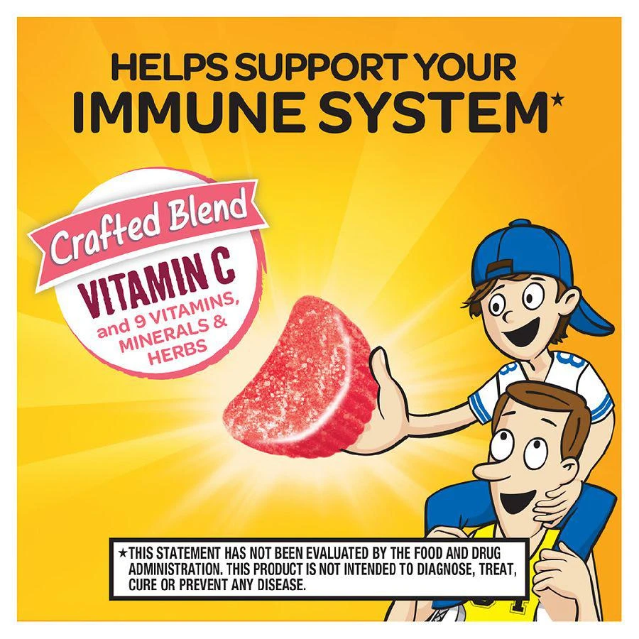 Vitamin C, E, Zinc, Minerals & Herbs Kids Immune Support Supplement Gummies Assorted Fruit 商品