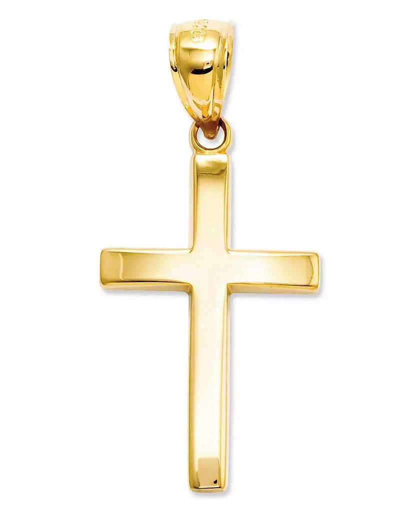 商品Macy's|14k Gold Charm, Polished Cross Charm,价格¥1355,第1张图片