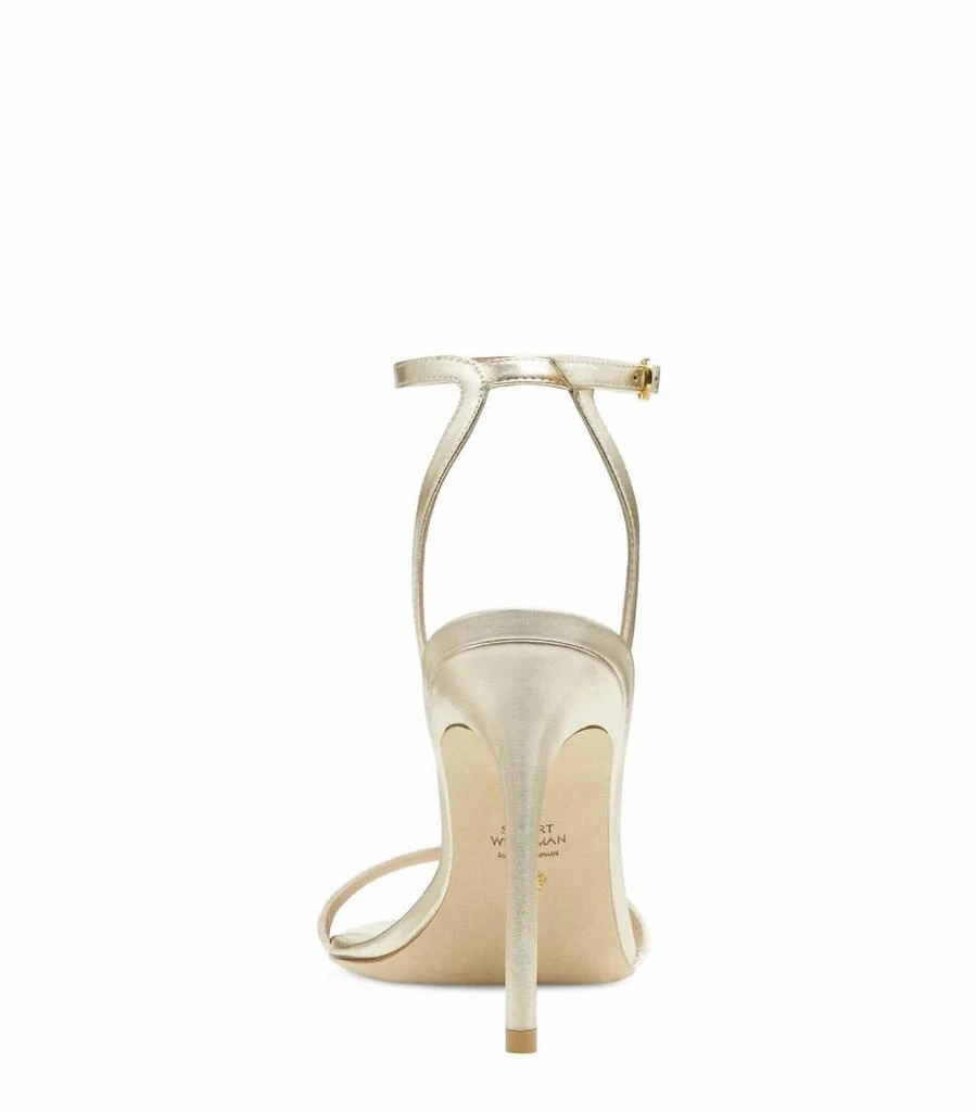 商品Stuart Weitzman|Barelynude 100 Sandal In Platino,价格¥1858,第4张图片详细描述
