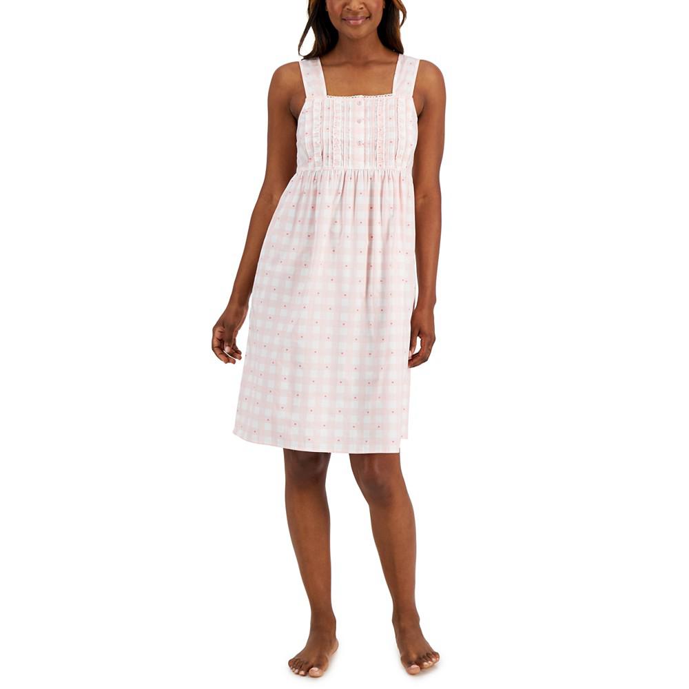 Women's Mommy & Me Matching Gingham Cotton Nightgown, Created For Macy's商品第1张图片规格展示