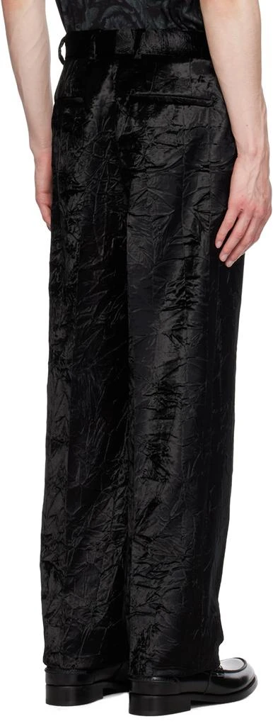 商品Versace|Black Straight-Leg Trousers,价格¥10915,第3张图片详细描述