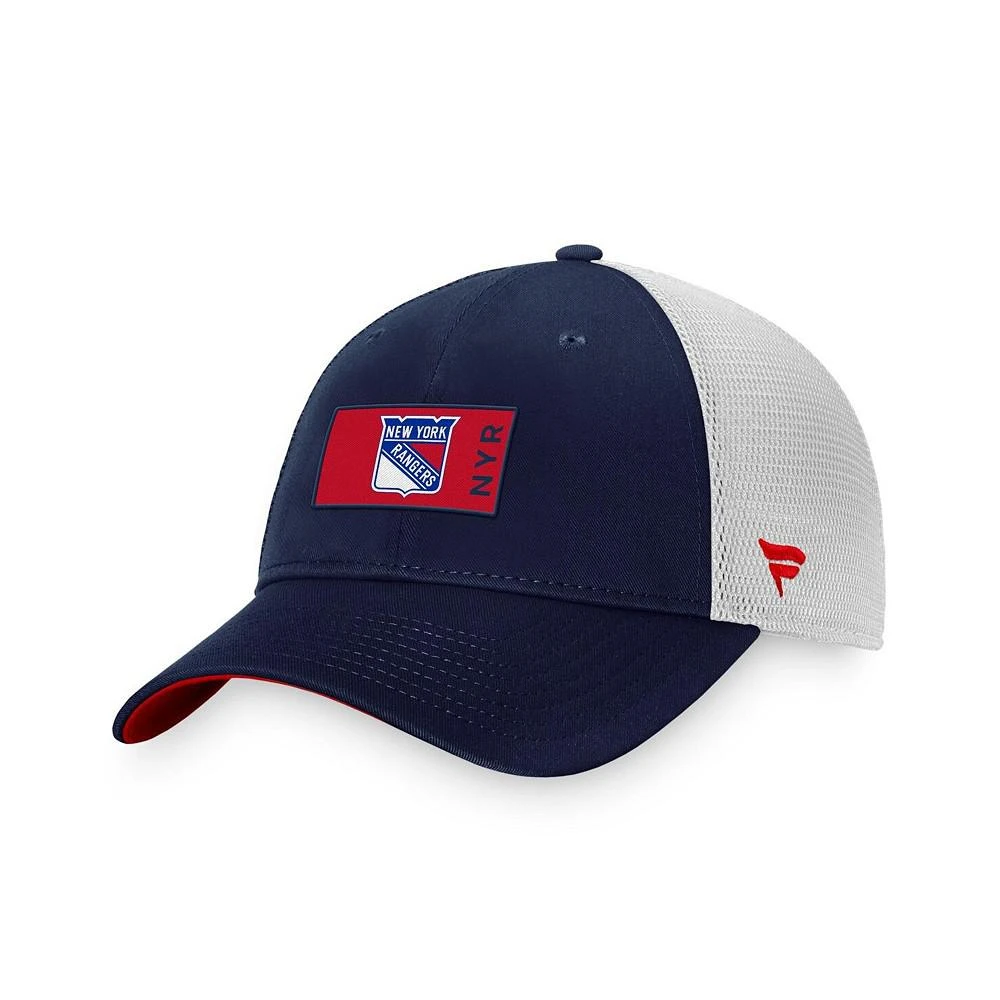 商品Fanatics|Men's Branded Blue New York Rangers Authentic Pro Rink Trucker Snapback Hat,价格¥190,第1张图片