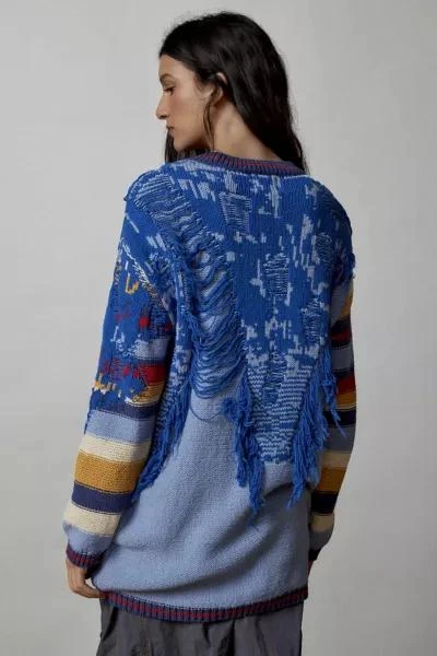 商品BDG|BDG Marlon Spliced Pullover Sweater,价格¥230,第5张图片详细描述