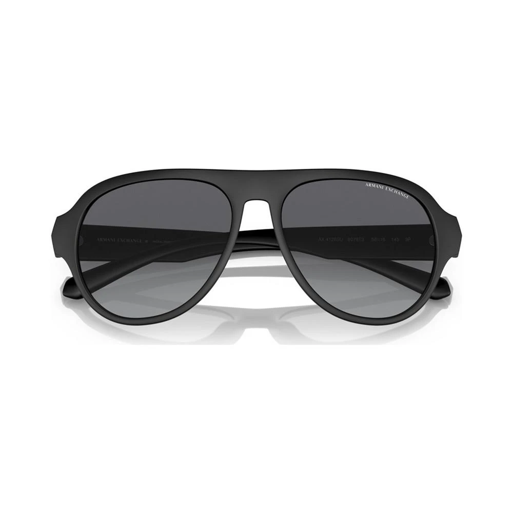 商品Armani Exchange|Men's Polarized Sunglasses, AX4126SU58-YP,价格¥794,第5张图片详细描述