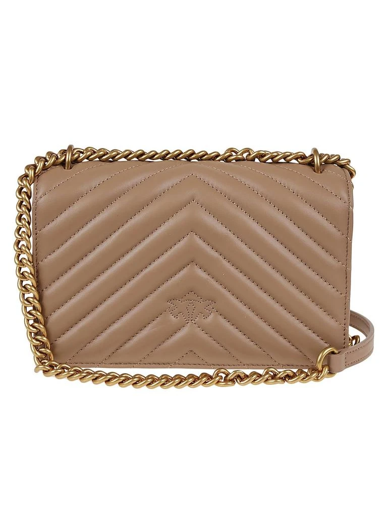 商品PINKO|Pinko Love One Chevron Quilted Mini Crossbody Bag,价格¥1229,第2张图片详细描述