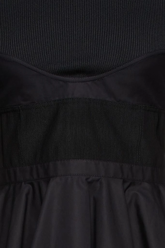 商品Alexander Wang|Paneled poplin, mesh and cotton mini dress,价格¥2991,第2张图片详细描述
