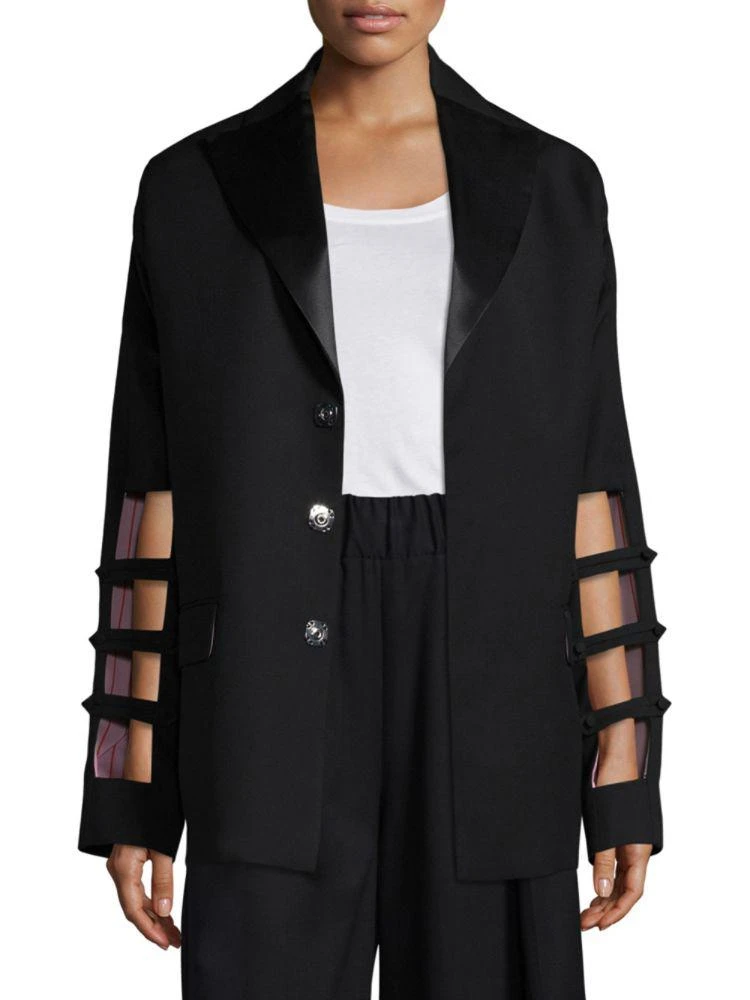 商品EACH X OTHER|Cutout Sleeve Wool Blazer,价格¥1635,第1张图片