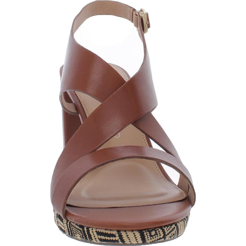 商品Rockport|Rockport Womens Ivy Leather Ankle Strap Heel Sandals,价格¥324,第5张图片详细描述