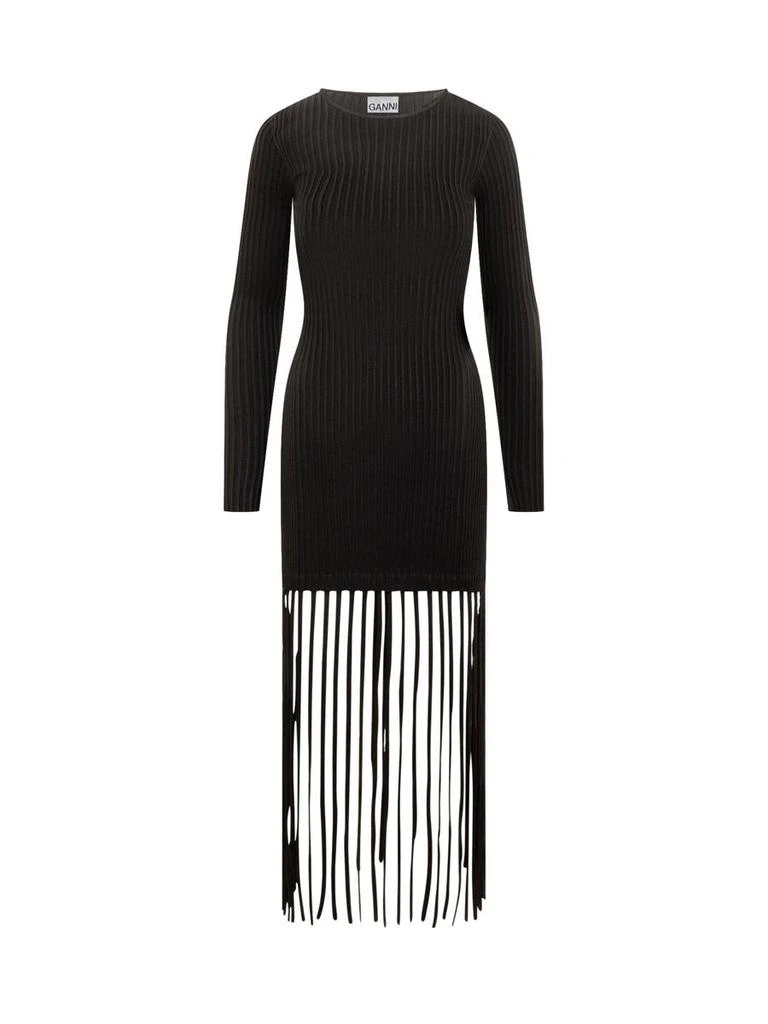 商品Ganni|GANNI Fringed Dress,价格¥2147,第1张图片