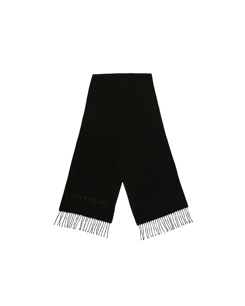 商品Givenchy|Embroidered Fringe Wool Scarf,价格¥1119,第2张图片详细描述