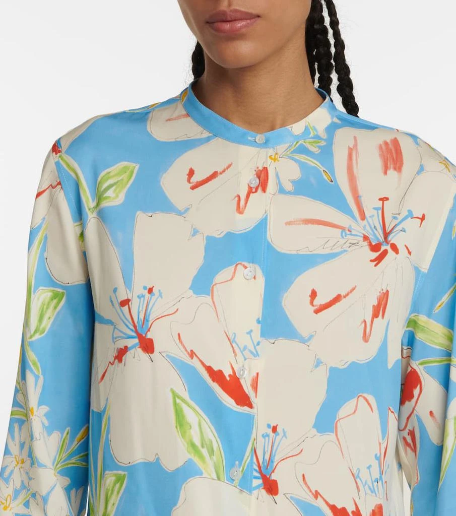 商品Loro Piana|Malda花卉真丝混纺衬衫,价格¥14140,第4张图片详细描述