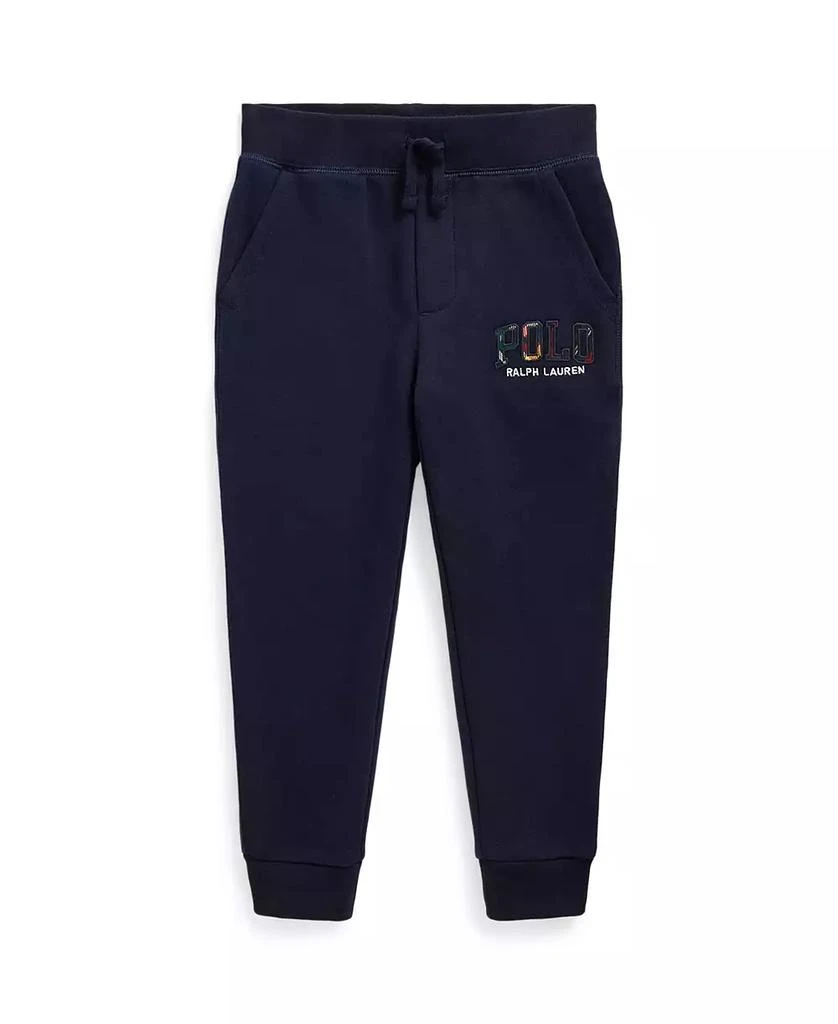 商品Ralph Lauren|Toddler and Little Boys Plaid-Logo Fleece Jogger Pant,价格¥255,第1张图片