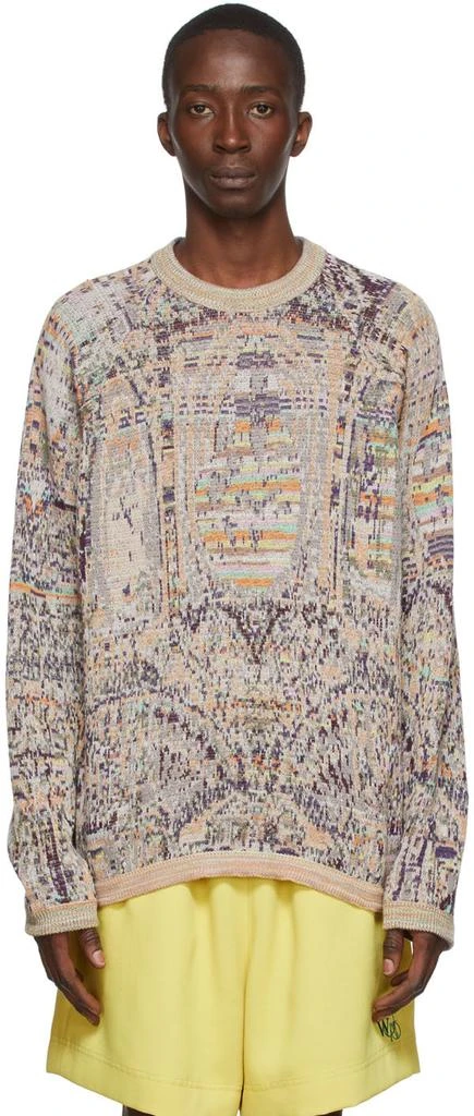 商品Acne Studios|Beige Cotton Sweater,价格¥3347,第1张图片