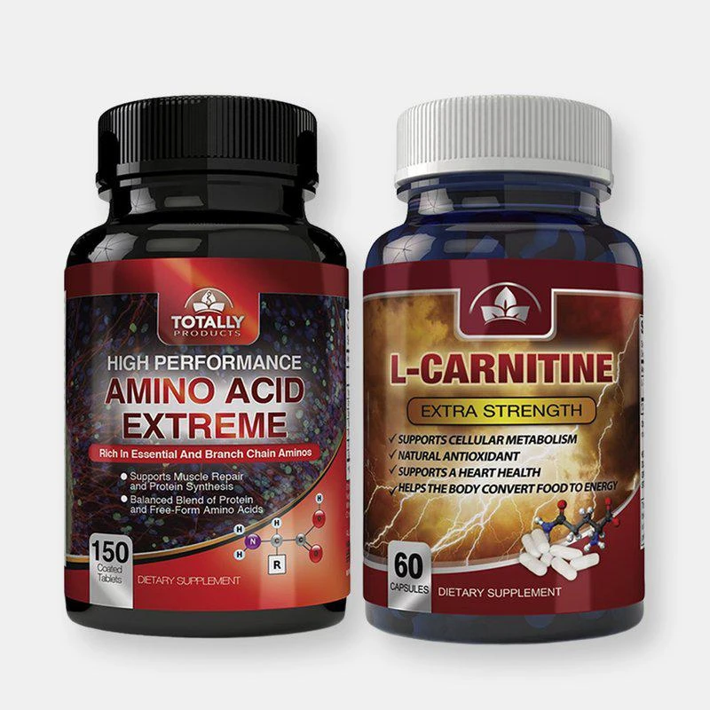 商品Totally Products|Amino Acid Extreme and L-Carnitine Extra Strength Combo Pack,价格¥179,第1张图片