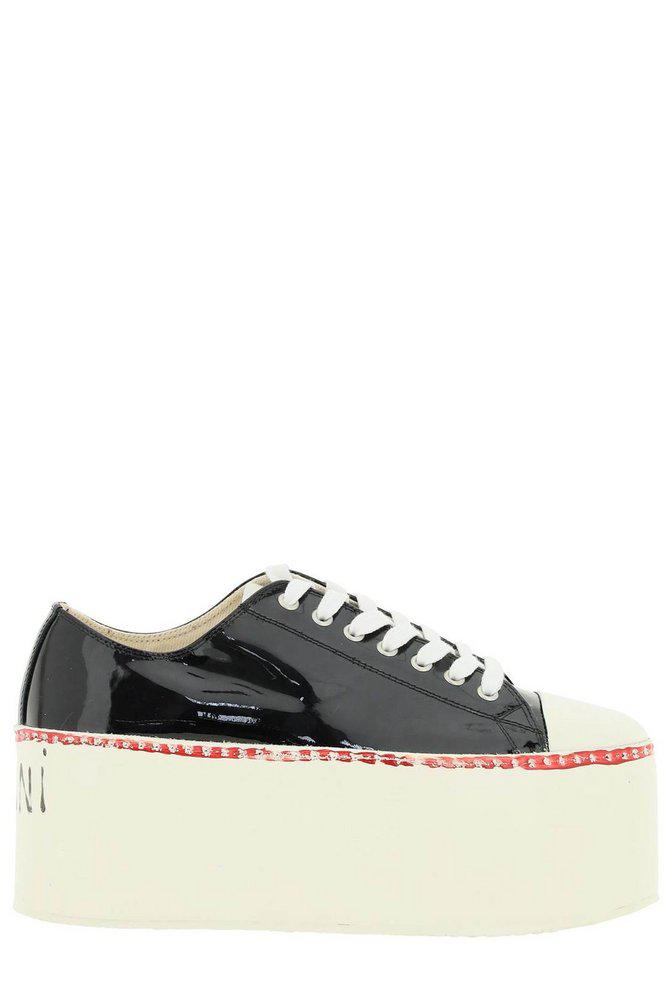 Marni Logo Platform Lace-Up Sneakers商品第1张图片规格展示