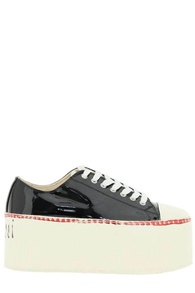 商品Marni|Marni Logo Platform Lace-Up Sneakers,价格¥6933,第1张图片