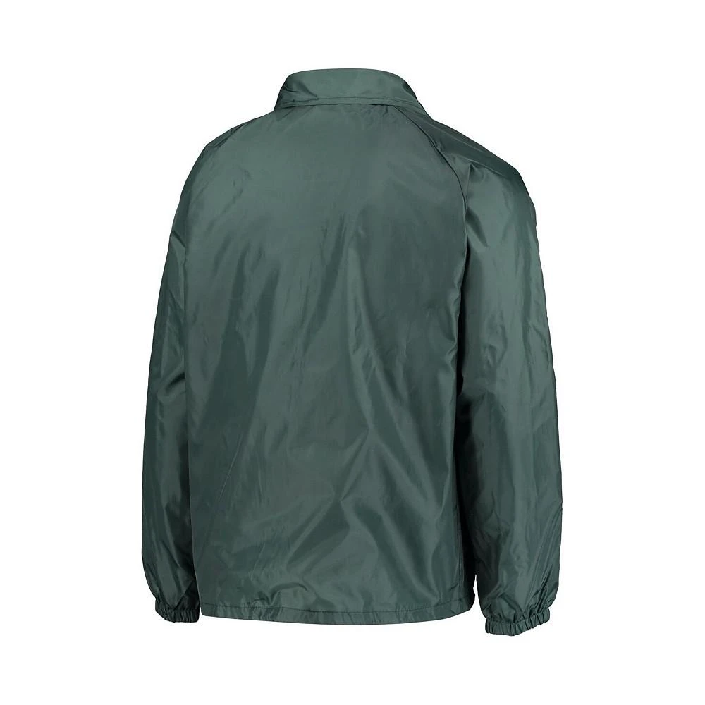 商品Dunbrooke|Men's Green New York Jets Coaches Classic Raglan Full-Snap Windbreaker Jacket,价格¥373,第2张图片详细描述
