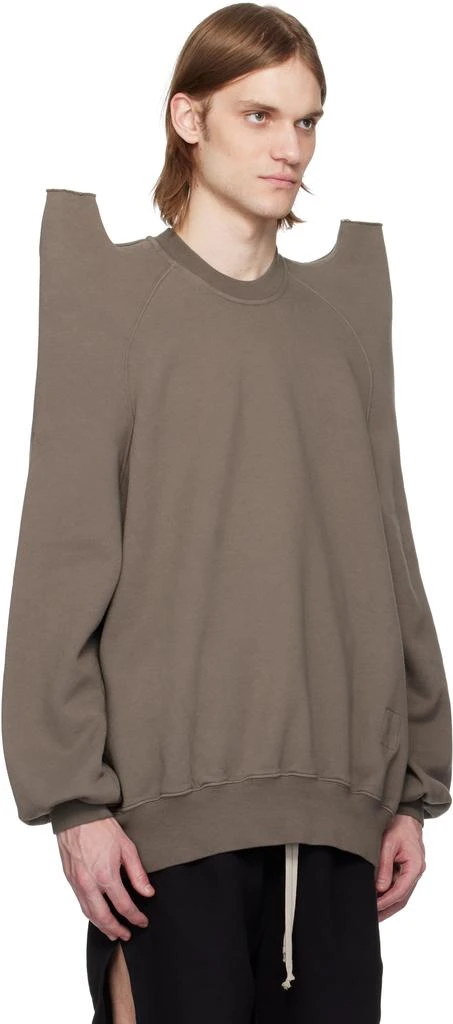 商品Rick Owens|Gray Hollywood Tecsweat Sweatshirt,价格¥7139,第2张图片详细描述
