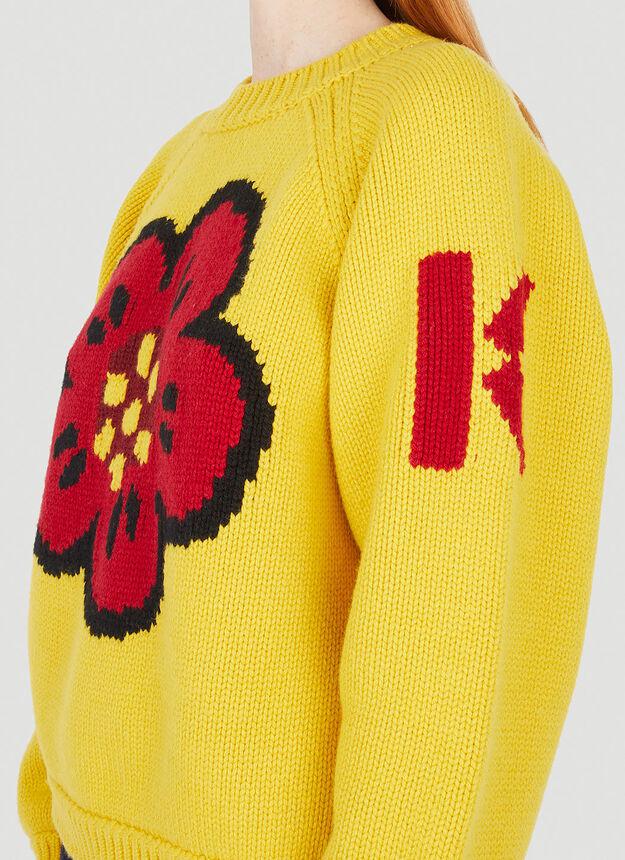 Graphic Comfort Sweater in Yellow商品第5张图片规格展示