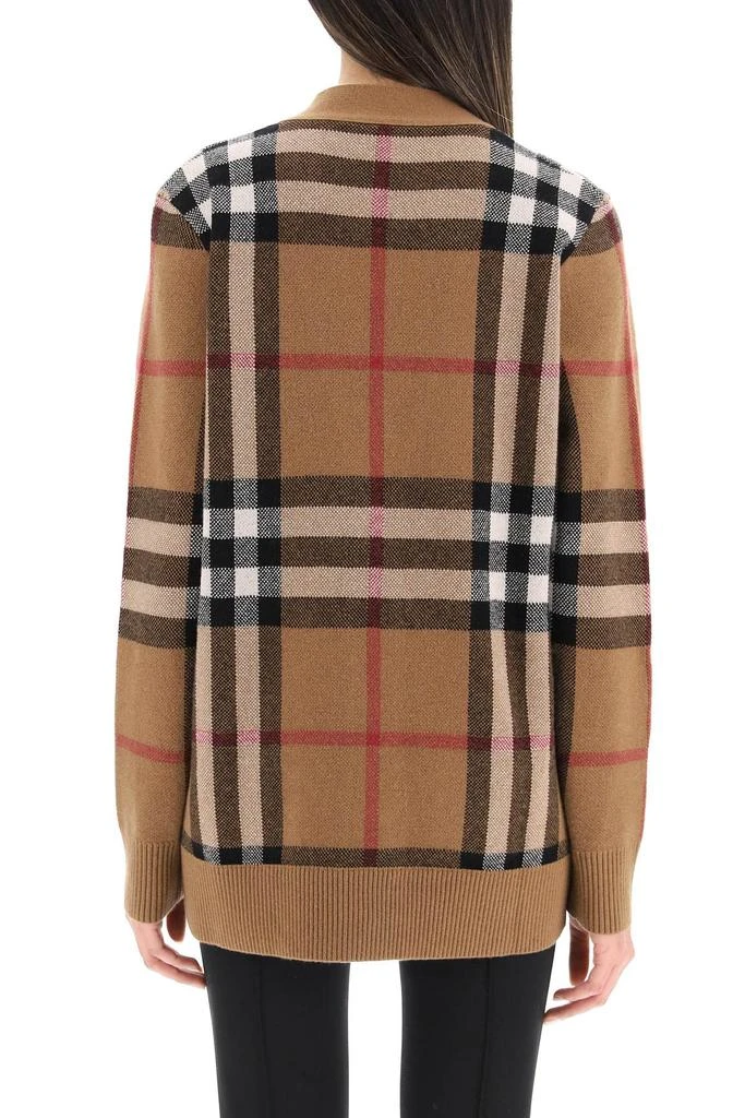 商品Burberry|Burberry Willah Tartan Wool And Cashmere Cardigan,价格¥6527,第3张图片详细描述