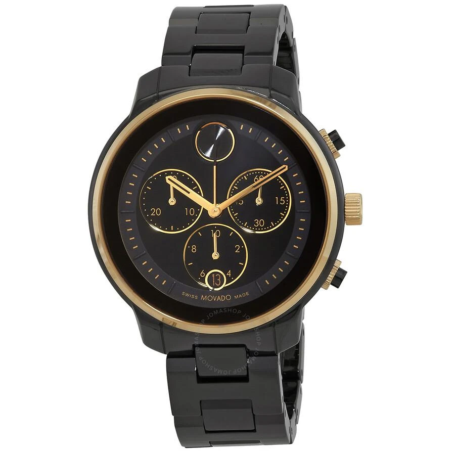 商品Movado|Bold Verso Chronograph Quartz Black Dial Ladies Watch 3600932,价格¥3925,第1张图片