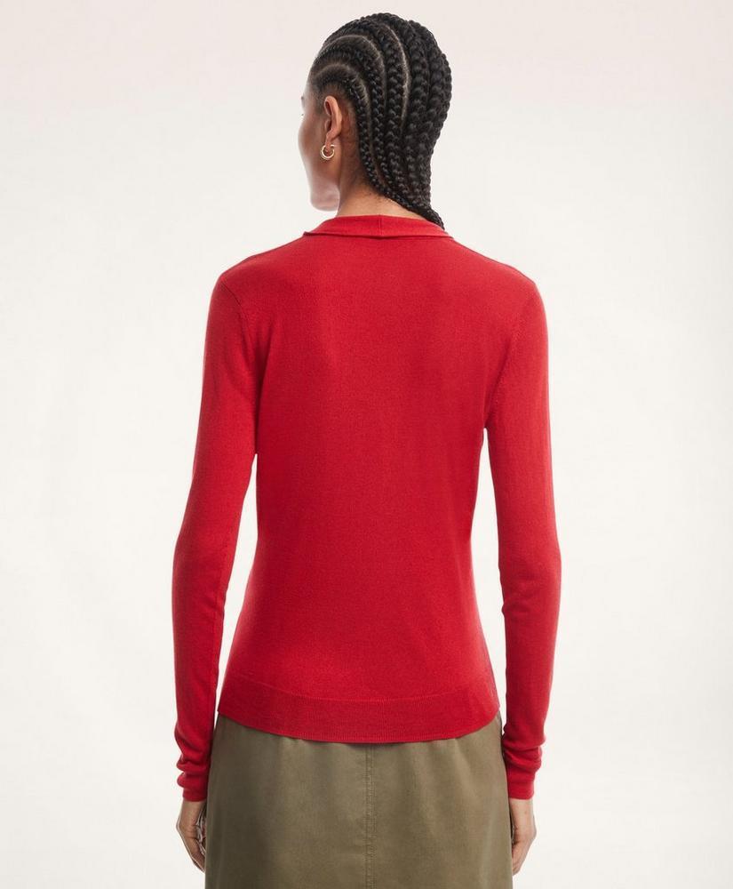 商品Brooks Brothers|Silk-Cashmere Shawl-Collar Sweater,价格¥1243,第4张图片详细描述