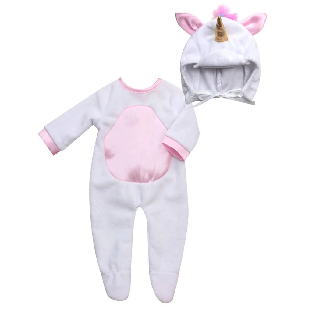 商品Teamson|Sophia’s Unicorn Costume with Rainbow Hair for 15" Dolls, White,价格¥199,第1张图片