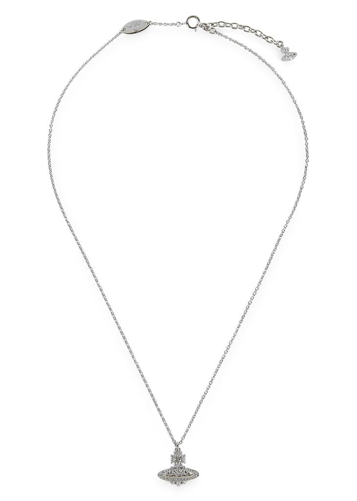 Narcissa embellished orb silver-tone necklace商品第1张图片规格展示