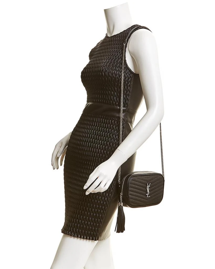 商品Yves Saint Laurent|Saint Laurent Lou Mini Matelasse Leather Crossbody, Black,价格¥10266,第3张图片详细描述
