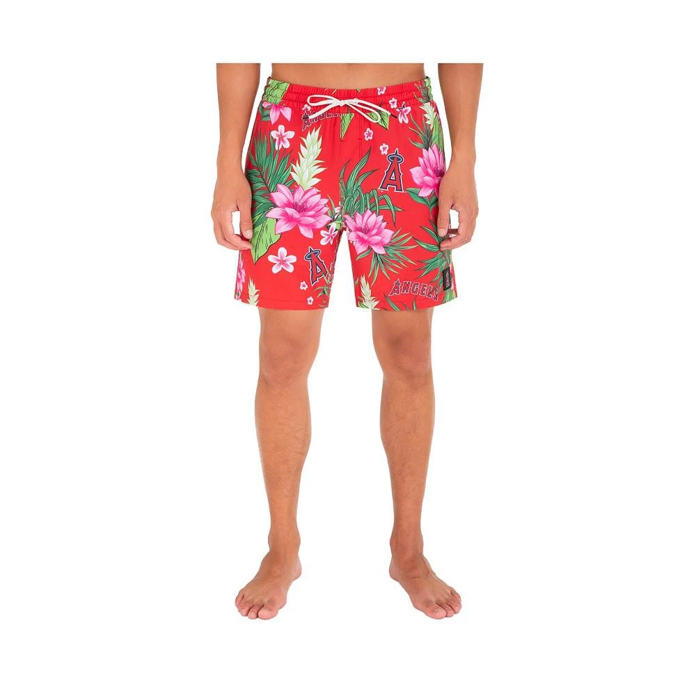 商品Hurley|Men's Los Angeles Angels Cannonball Tropics Swim Trunks,价格¥414,第1张图片