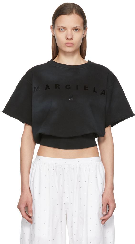 商品MAISON MARGIELA|Black Cotton Sweatshirt,价格¥885,第1张图片