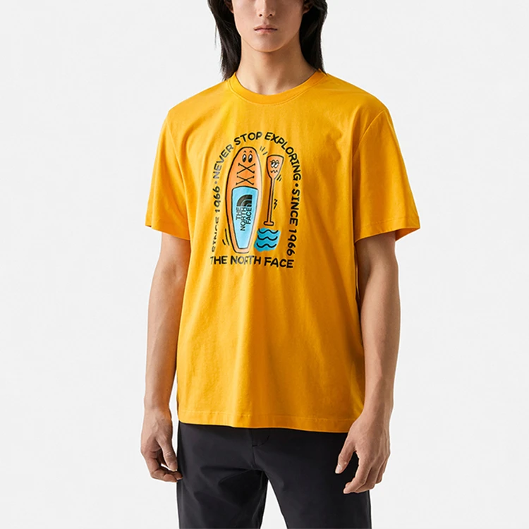商品[国内直发] The North Face|北面/ SS23 探索系列 图案字母印花圆领短袖T恤 男女同款 黄色,价格¥433,第4张图片详细描述