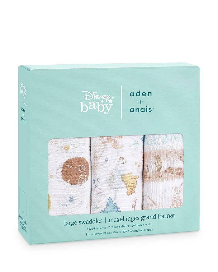 商品aden + anais|Unisex Winnie the Pooh Classic Swaddle Blankets, Pack of 3,价格¥387,第3张图片详细描述