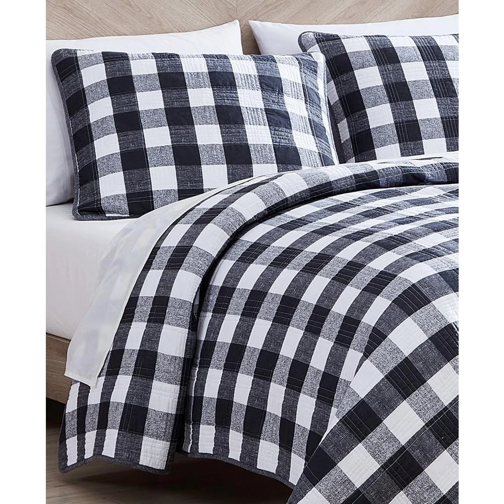 商品Eddie Bauer|CLOSEOUT! Lakehouse 3 Piece Plaid Quilt Set,价格¥812,第4张图片详细描述