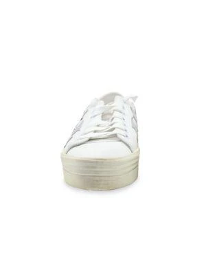 商品[二手商品] Yves Saint Laurent|Saint Laurent Court Classic Stars Platform Sneakers In White Leather Athletic Shoes Sneakers,价格¥3873,第3张图片详细描述