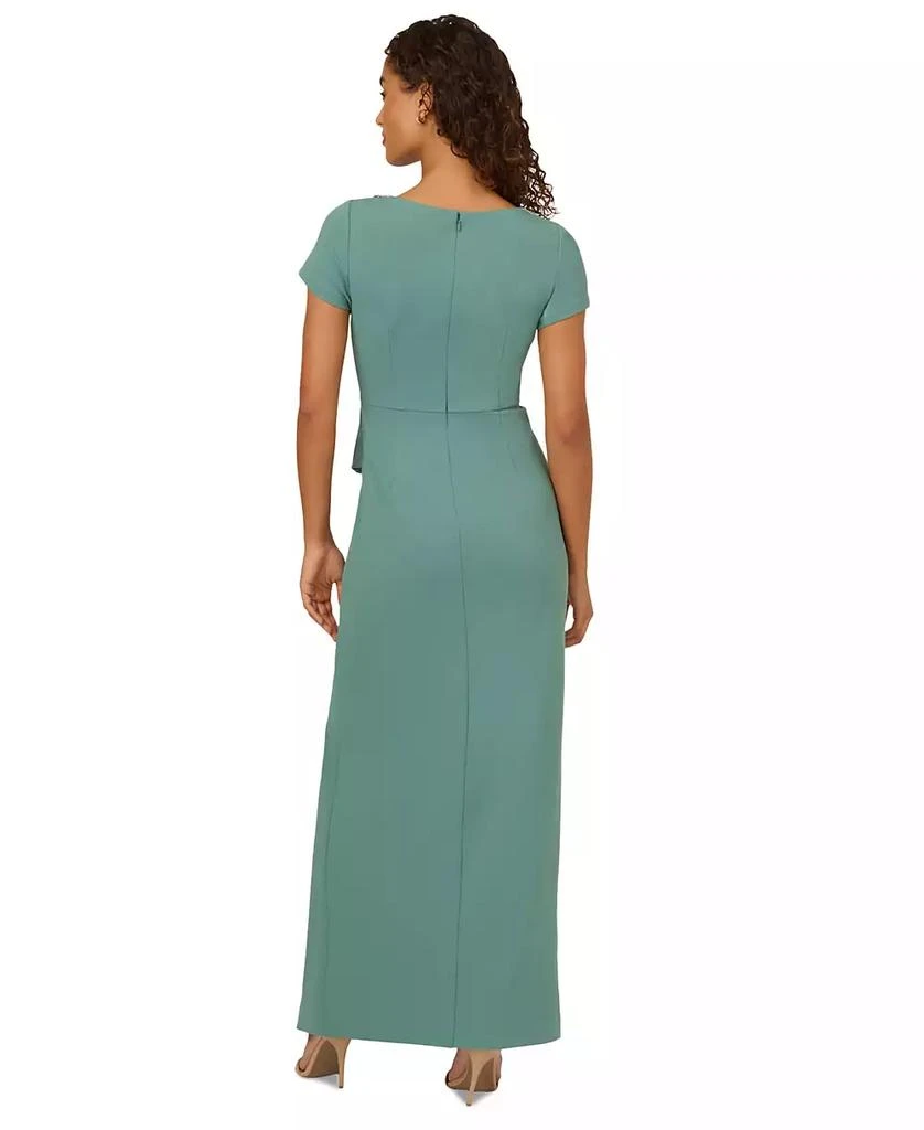 商品Adrianna Papell|Women's Crepe Embellished-Neckline Column Sheath Gown,价格¥1767,第5张图片详细描述