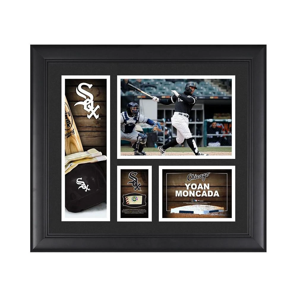 商品Fanatics Authentic|Yoan Moncada Chicago White Sox Framed 15" x 17" Player Collage with a Piece of Game-Used Ball,价格¥615,第1张图片