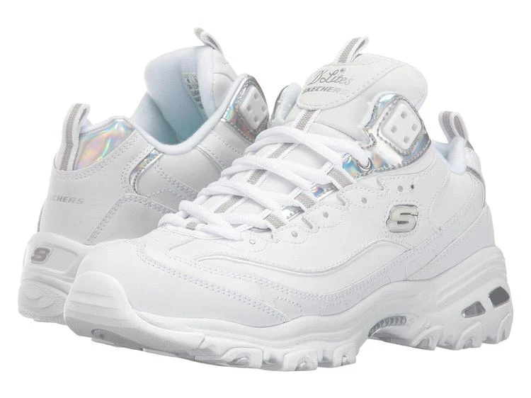商品SKECHERS|D'Lites经典复古系列纯白运动鞋,价格¥293,第1张图片