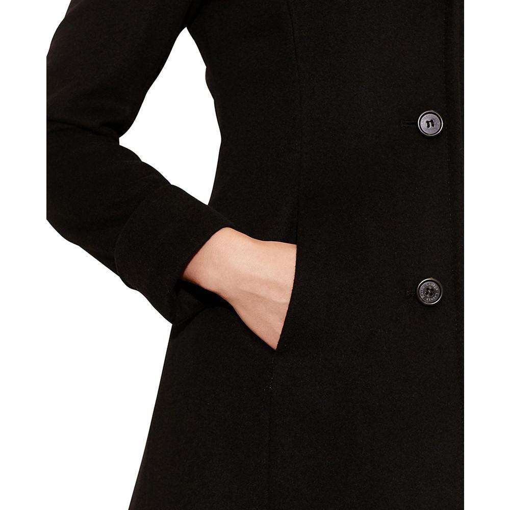 商品Ralph Lauren|Petite Faux-Fur-Trim Walker Coat, Created for Macy's,价格¥2611,第5张图片详细描述