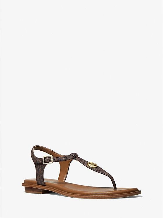 商品Michael Kors|Mallory Logo T-Strap Sandal,价格¥373,第1张图片