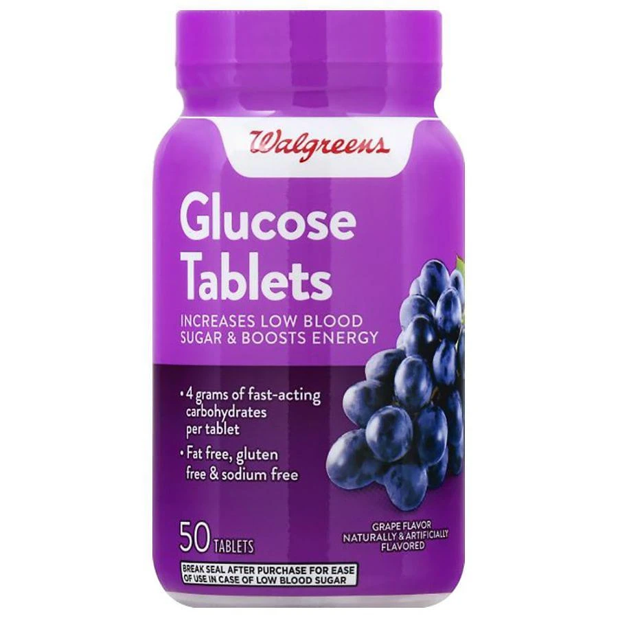 商品Walgreens|Glucose Tablets Grape,价格¥67,第1张图片