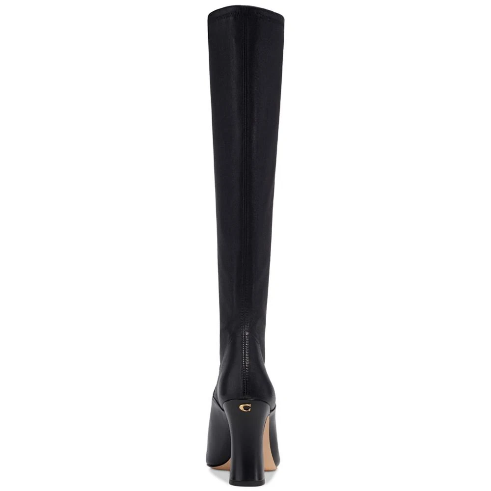 商品Coach|Women's Cece Stretch Pointed Toe Knee High Dress Boots,价格¥1682,第3张图片详细描述