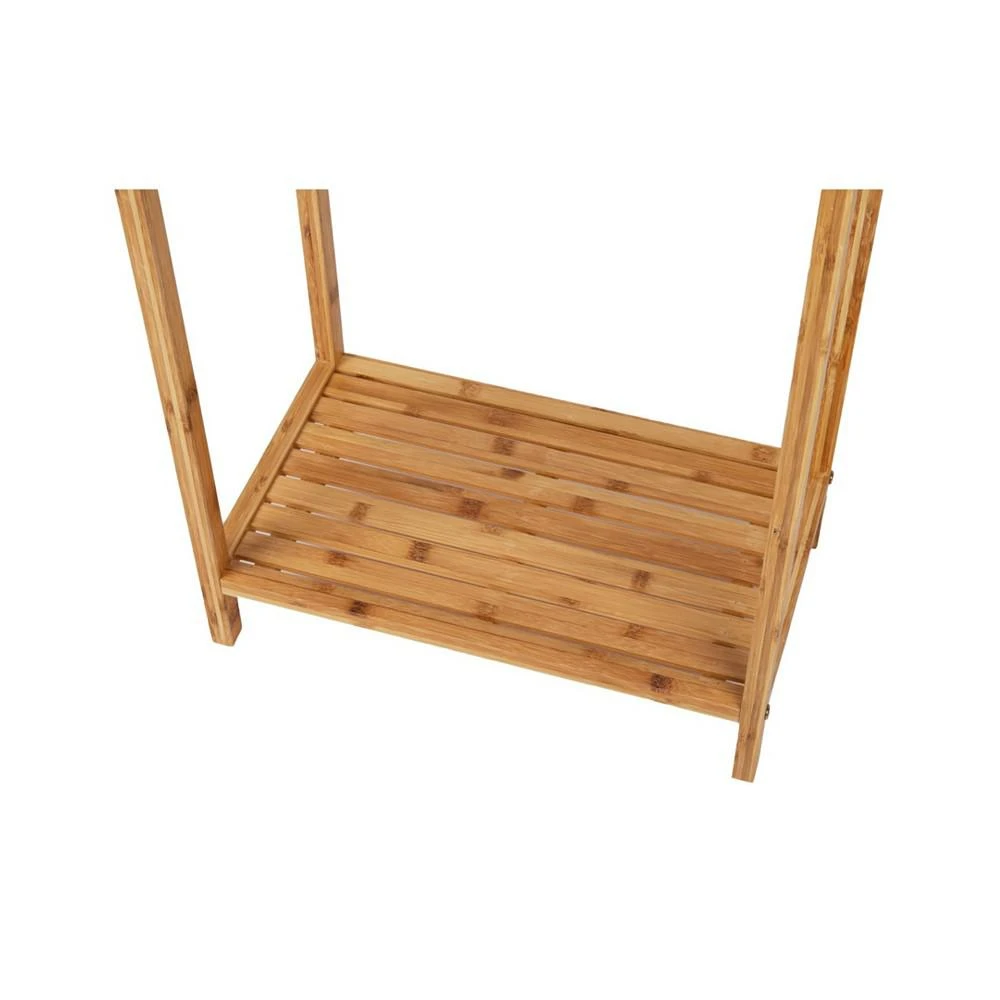 商品Mind Reader|3 Tier Freestanding Towel and Sheet Drying Rack with Bottom Shelf, Quilt Stand,价格¥666,第4张图片详细描述