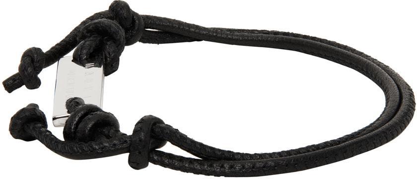 商品Marni|Black Leather Bracelet,价格¥615,第5张图片详细描述
