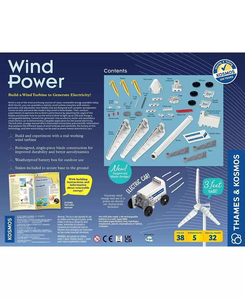 商品Thames & Kosmos|Wind Power V 4.0 Science Kit,价格¥336,第5张图片详细描述