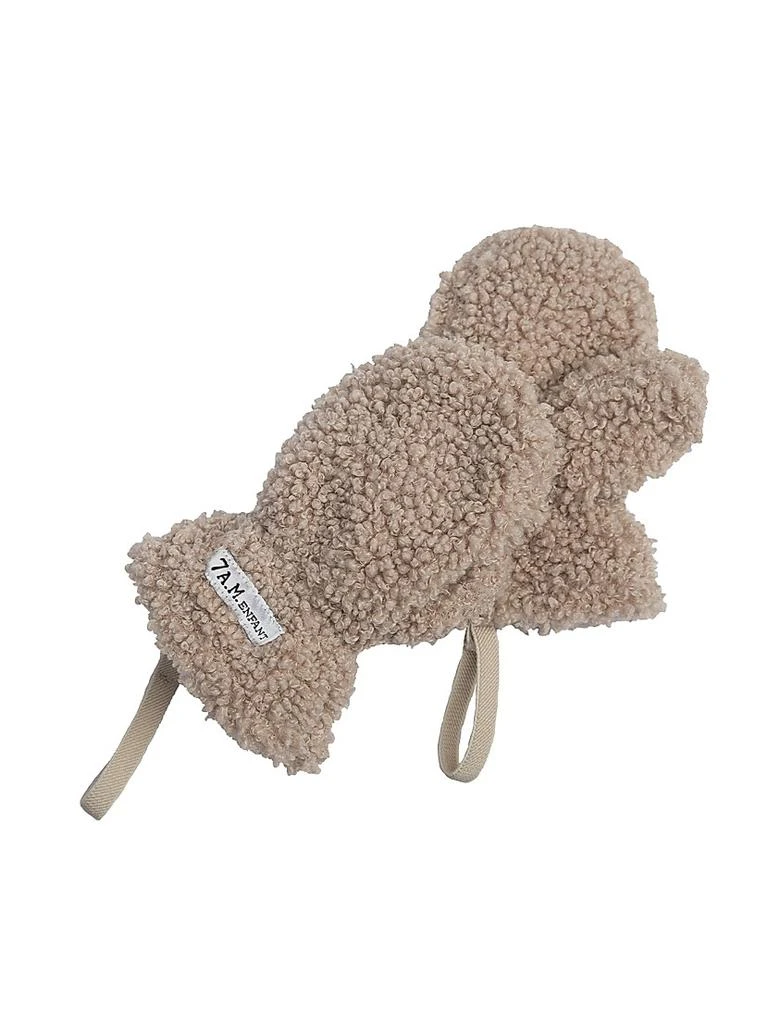 商品7AM|Baby's 2-Piece Teddy Hat & Mittens Gift Set,价格¥354,第4张图片详细描述