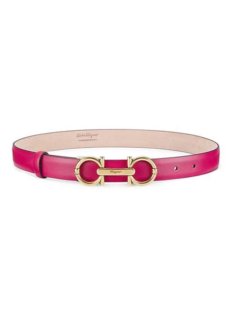 商品Salvatore Ferragamo|New Gancio Leather Belt,价格¥3546,第1张图片