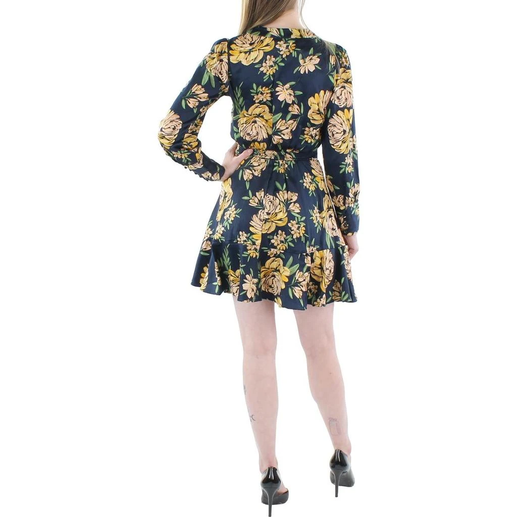 商品Jessica Simpson|Davina Womens Floral Mini Fit & Flare Dress,价格¥378,第2张图片详细描述