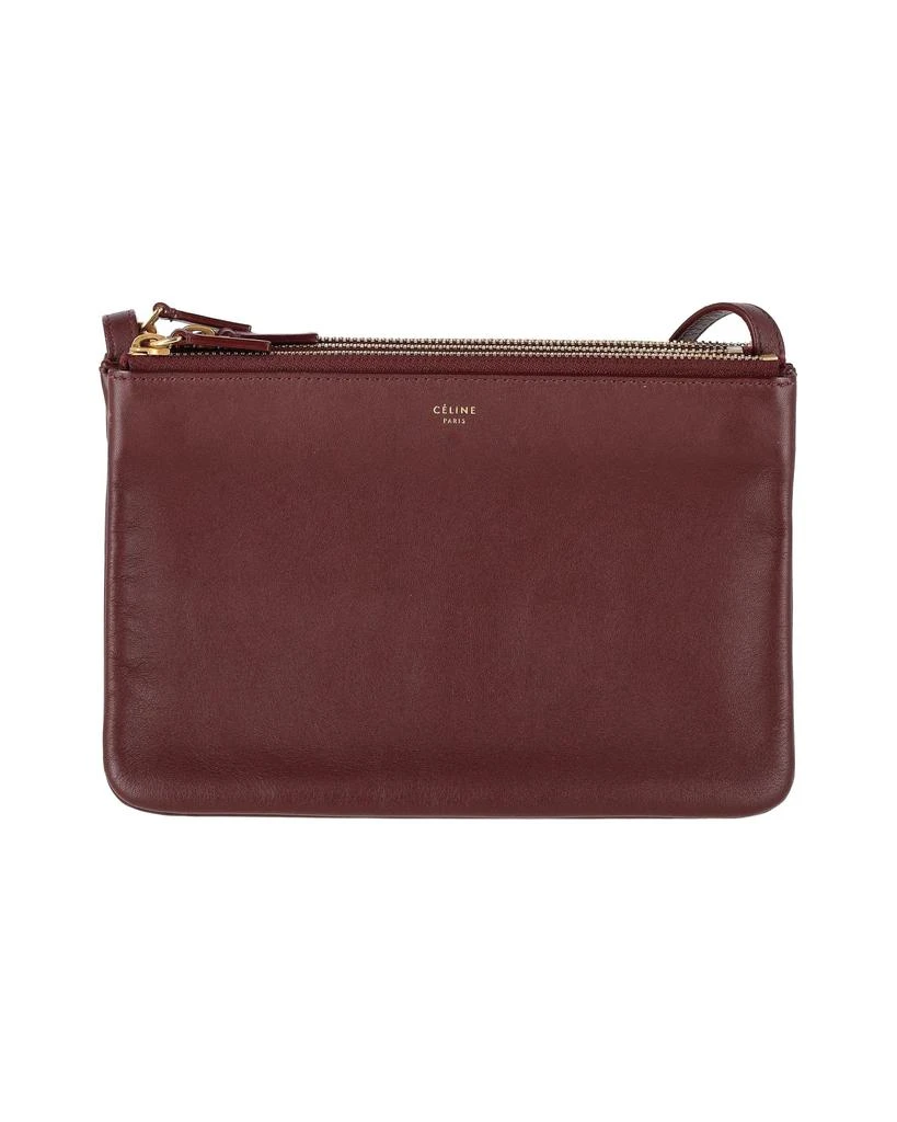 商品[二手商品] Celine|Celine Trio Crossbody Bag in Burgundy Leather,价格¥10021,第1张图片